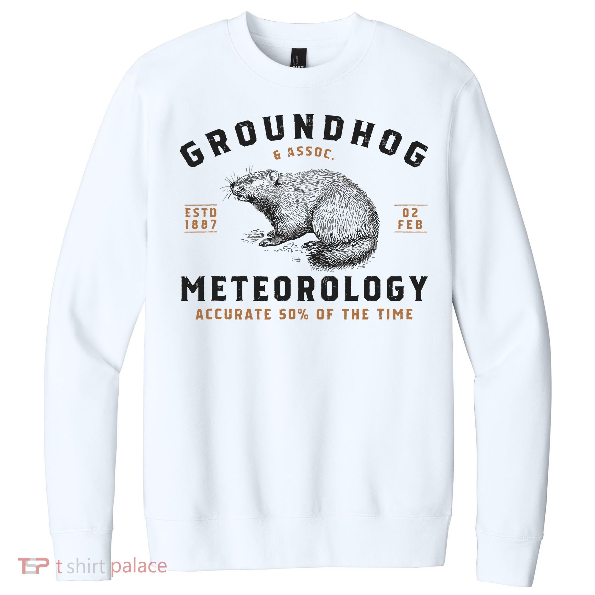 Funny Groundhog Day Shirts Groundhog Meteorology V.I.T. Fleece Crew Sweatshirt