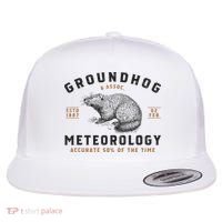 Funny Groundhog Day Shirts Groundhog Meteorology Flat Bill Trucker Hat thumb 0