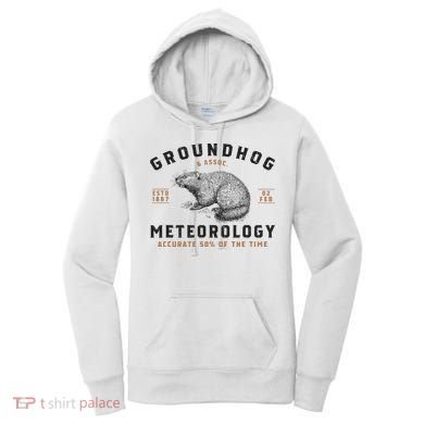 Funny Groundhog Day Shirts Groundhog Meteorology Women's Hoodie