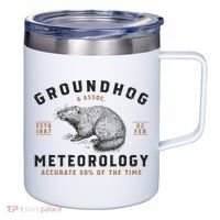 Funny Groundhog Day Shirts Groundhog Meteorology 12oz Stainless Steel Coffee Mug thumb 0