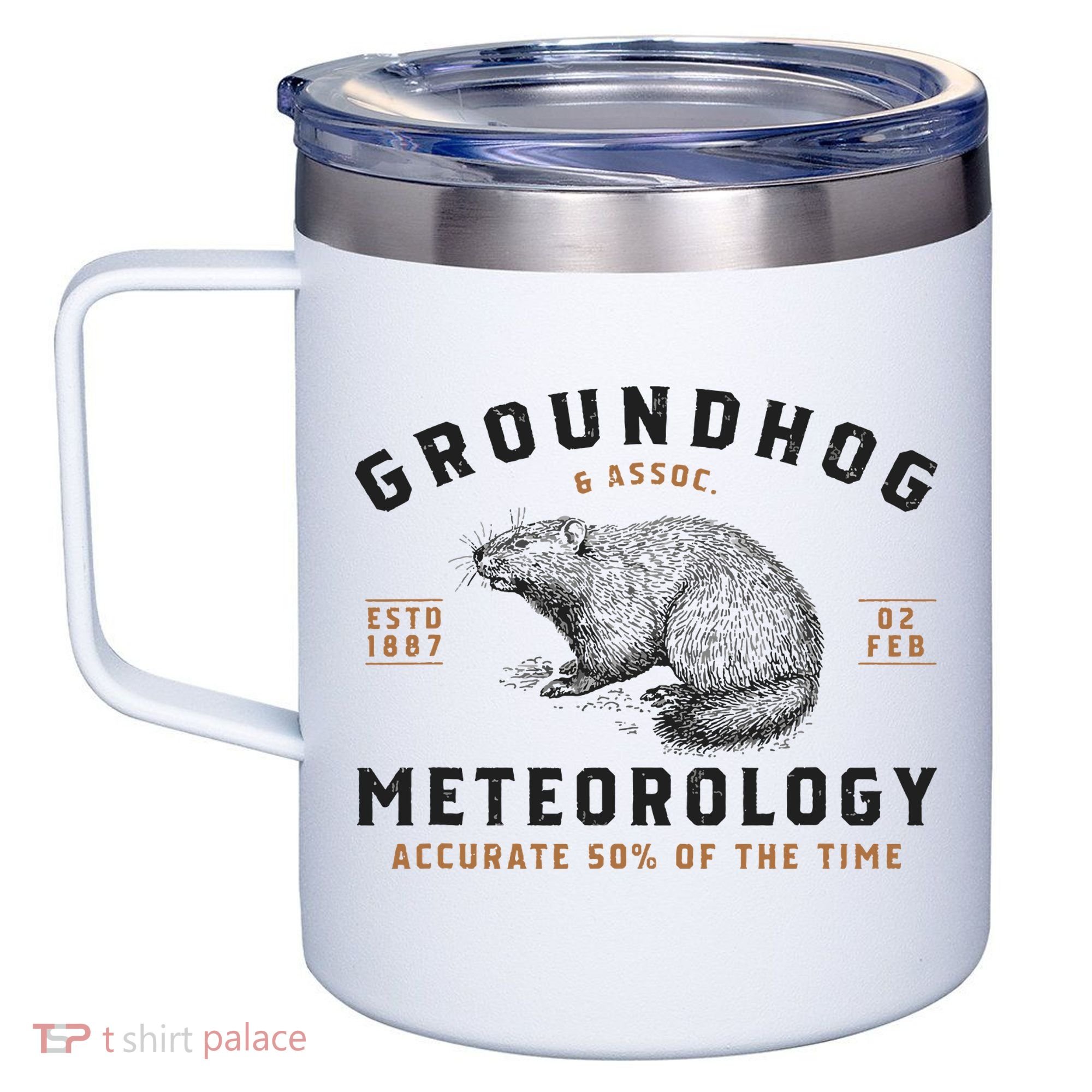 Funny Groundhog Day Shirts Groundhog Meteorology 12oz Stainless Steel Coffee Mug