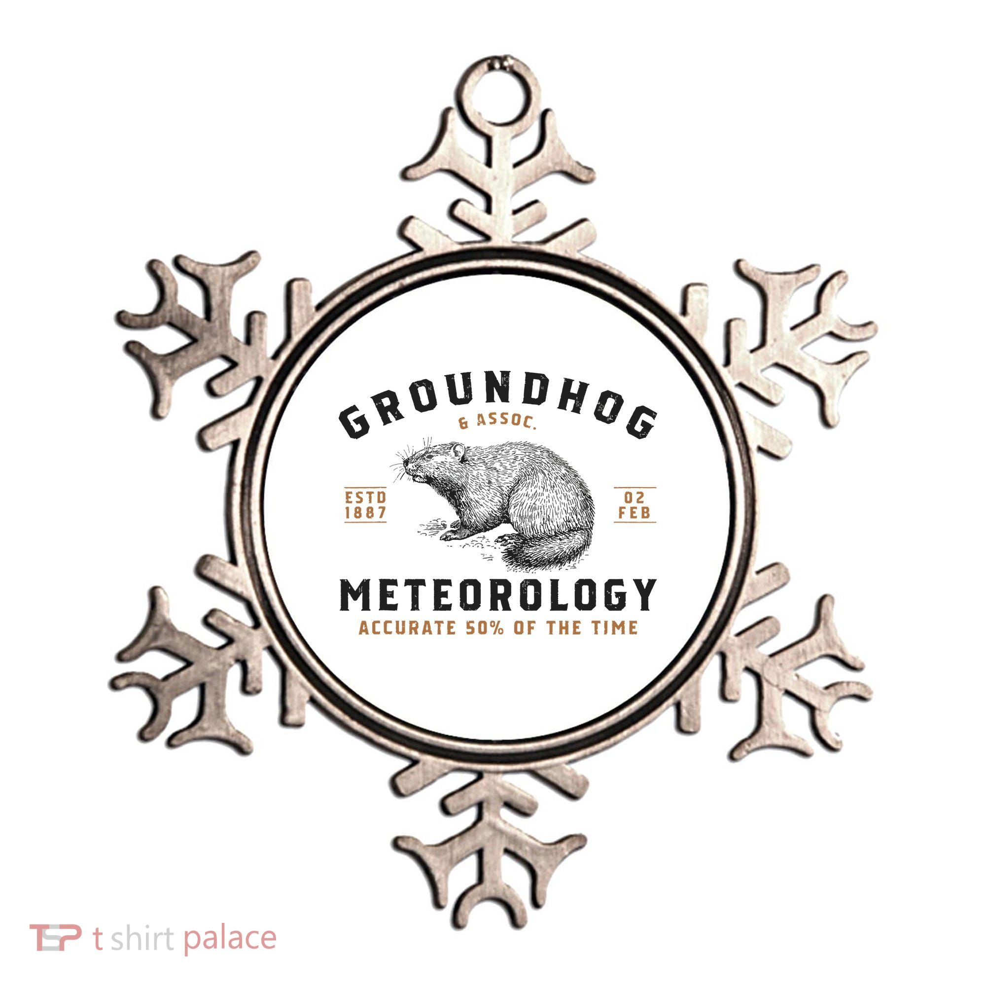 Funny Groundhog Day Shirts Groundhog Meteorology Ornament