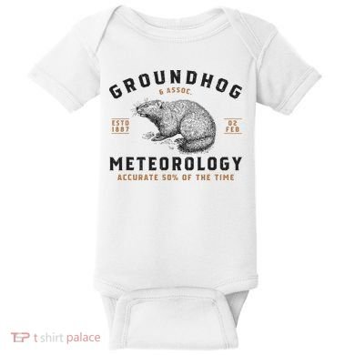 Funny Groundhog Day Shirts Groundhog Meteorology Baby Bodysuit