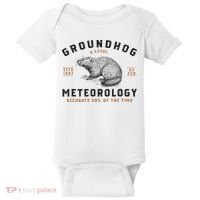 Funny Groundhog Day Shirts Groundhog Meteorology Baby Bodysuit thumb 0