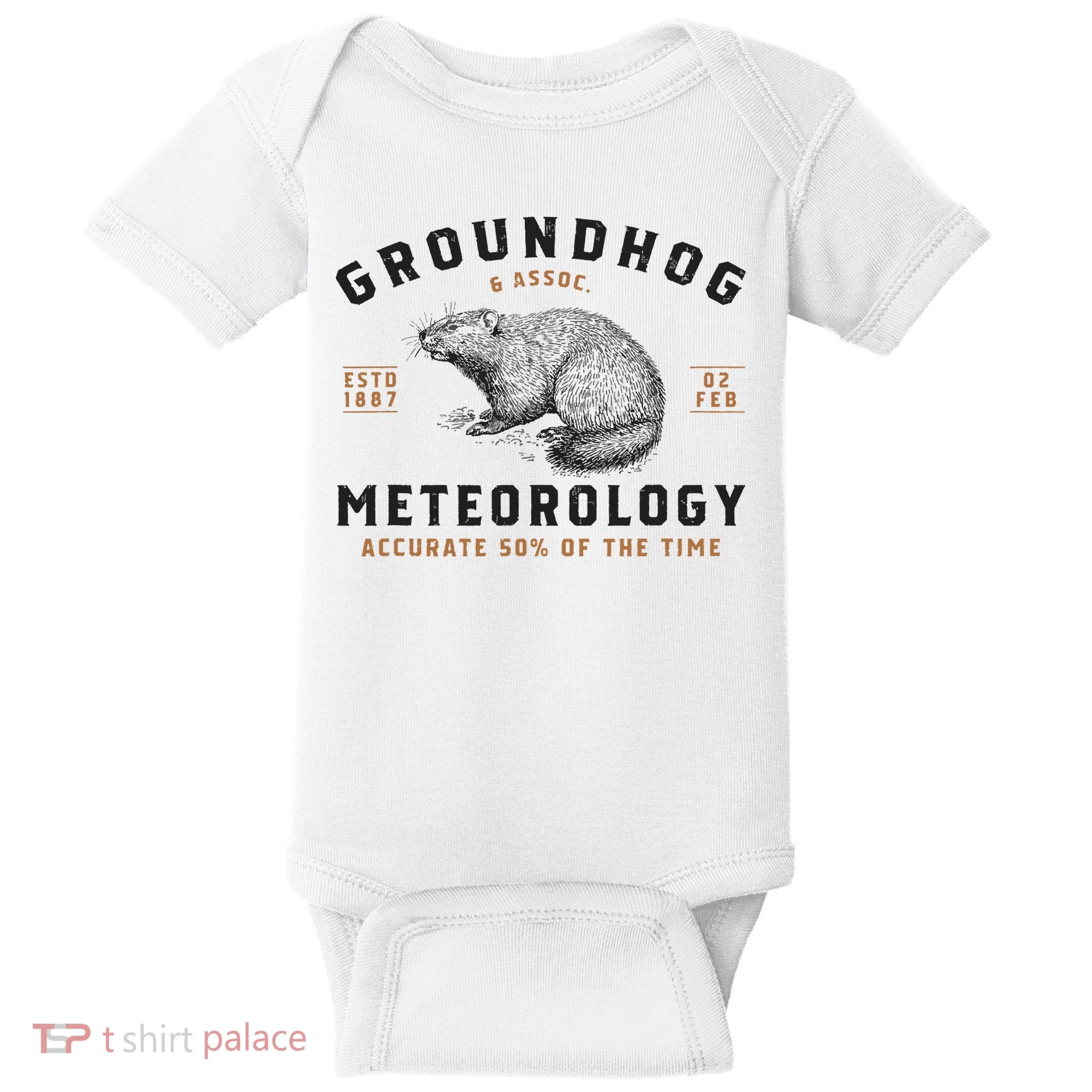 Funny Groundhog Day Shirts Groundhog Meteorology Baby Bodysuit