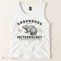 Funny Groundhog Day Shirts Groundhog Meteorology Tank Top thumb 2