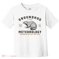 Funny Groundhog Day Shirts Groundhog Meteorology Toddler T-Shirt thumb 0