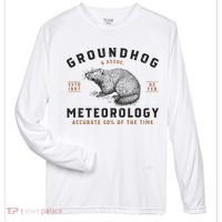 Funny Groundhog Day Shirts Groundhog Meteorology Zone Performance Long-Sleeve T-Shirt thumb 0