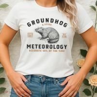 Funny Groundhog Day Shirts Groundhog Meteorology Women's T-Shirt thumb 2
