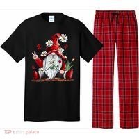Floral Gnome Daisy Ladybugs Hippie Gnome Love Gift Pajama Set thumb 0