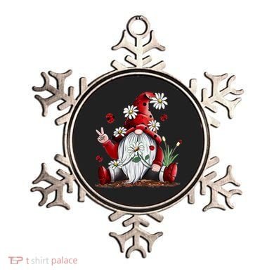 Floral Gnome Daisy Ladybugs Hippie Gnome Love Gift Ornament