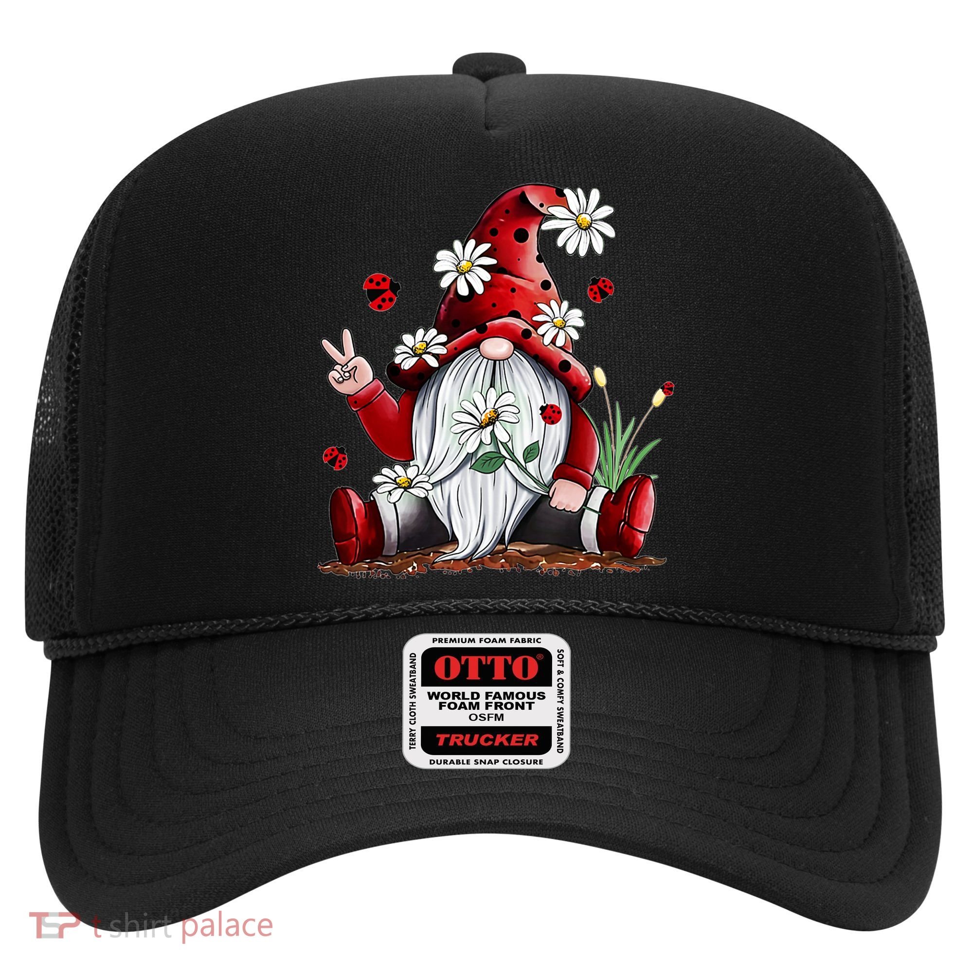 Floral Gnome Daisy Ladybugs Hippie Gnome Love Gift Hat
