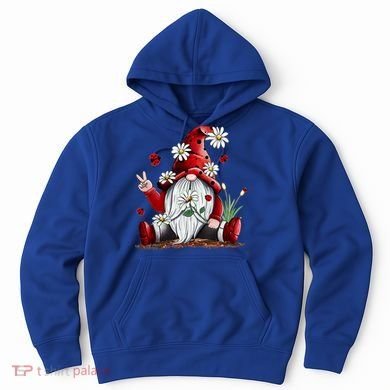 Floral Gnome Daisy Ladybugs Hippie Gnome Love Gift Hoodie