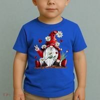 Floral Gnome Daisy Ladybugs Hippie Gnome Love Gift Toddler T-Shirt thumb 2