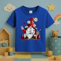 Floral Gnome Daisy Ladybugs Hippie Gnome Love Gift Toddler T-Shirt thumb 3