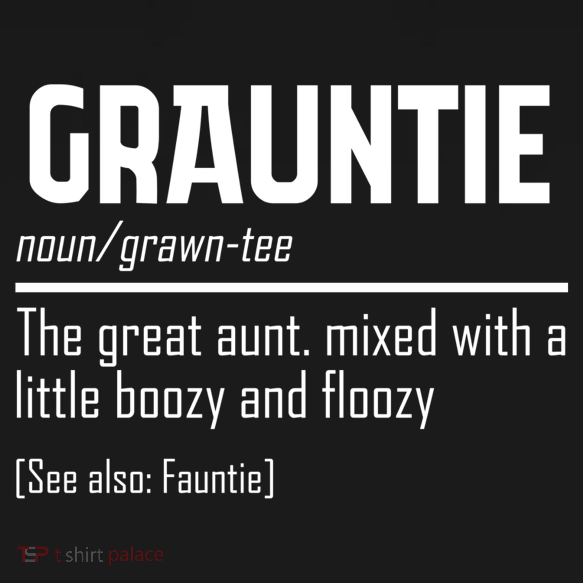 Funny Grauntie Definition Niece Nephew Aunt Auntie Gift Women's Hoodie