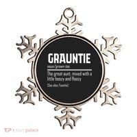 Funny Grauntie Definition Niece Nephew Aunt Auntie Gift Ornament thumb 0
