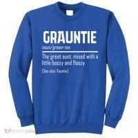 Funny Grauntie Definition Niece Nephew Aunt Auntie Gift Sweatshirt thumb 0