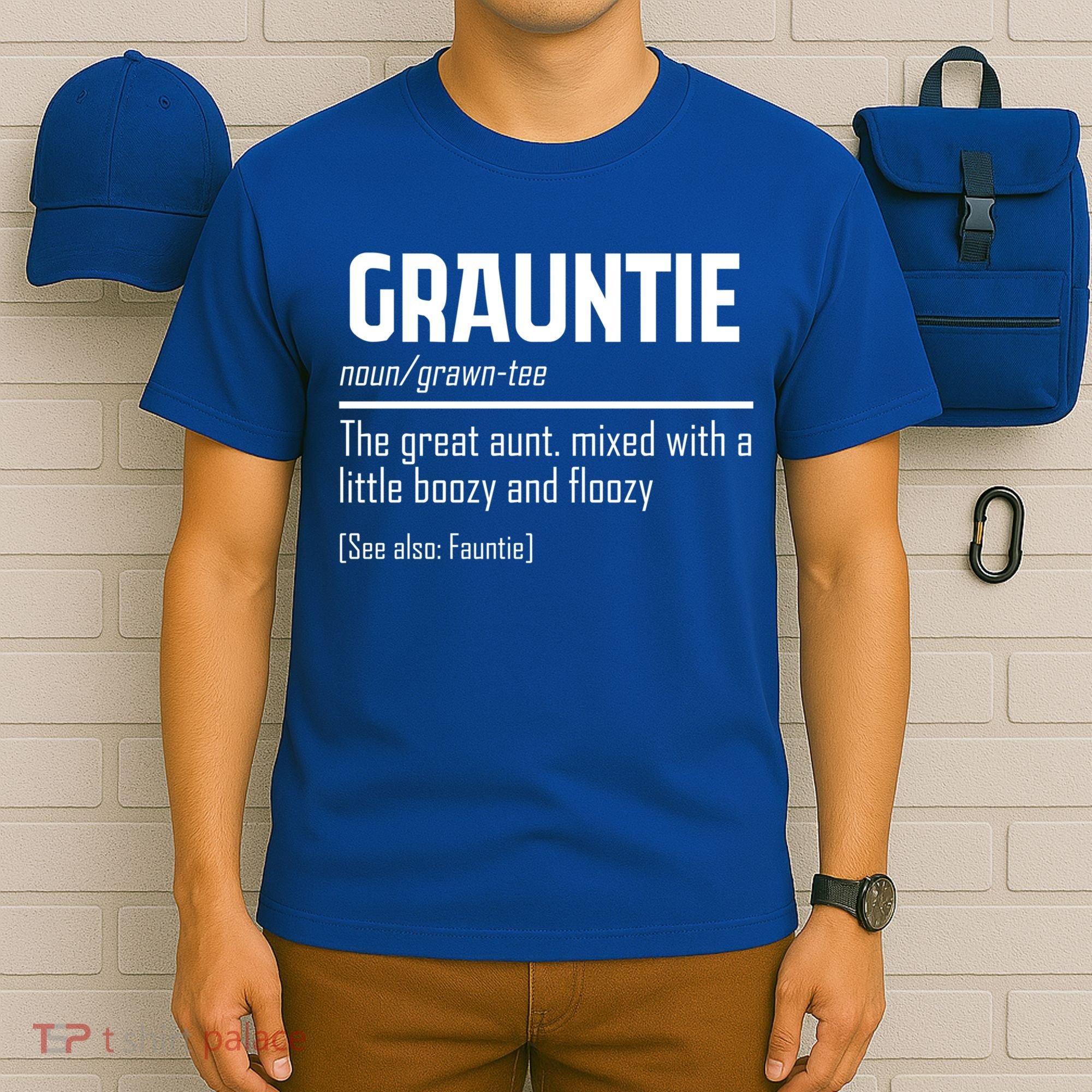 Funny Grauntie Definition Niece Nephew Aunt Auntie Gift T-Shirt