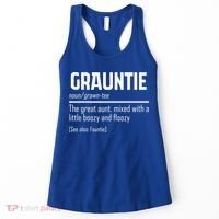 Funny Grauntie Definition Niece Nephew Aunt Auntie Gift Women's Tank Top thumb 0