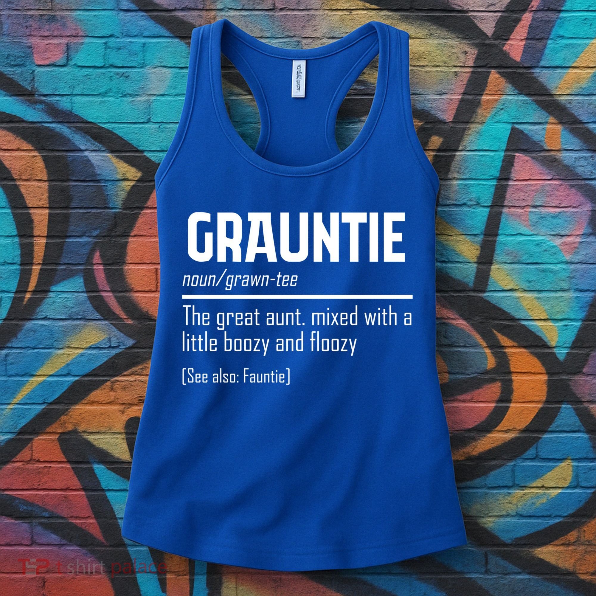 Funny Grauntie Definition Niece Nephew Aunt Auntie Gift Women's Tank Top