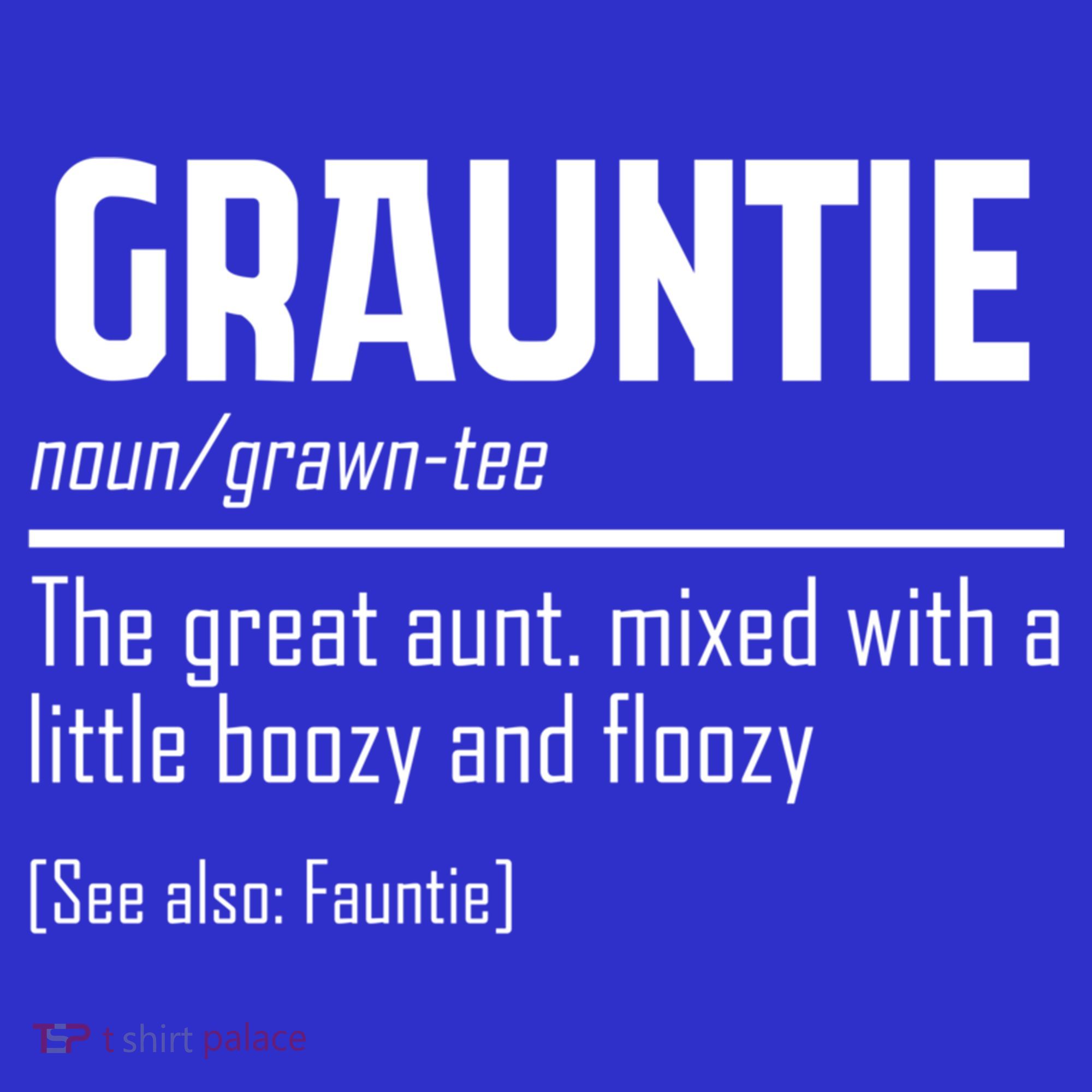 Funny Grauntie Definition Niece Nephew Aunt Auntie Gift Women's Tank Top