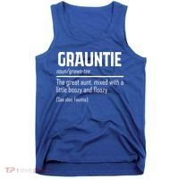 Funny Grauntie Definition Niece Nephew Aunt Auntie Gift Tank Top thumb 0