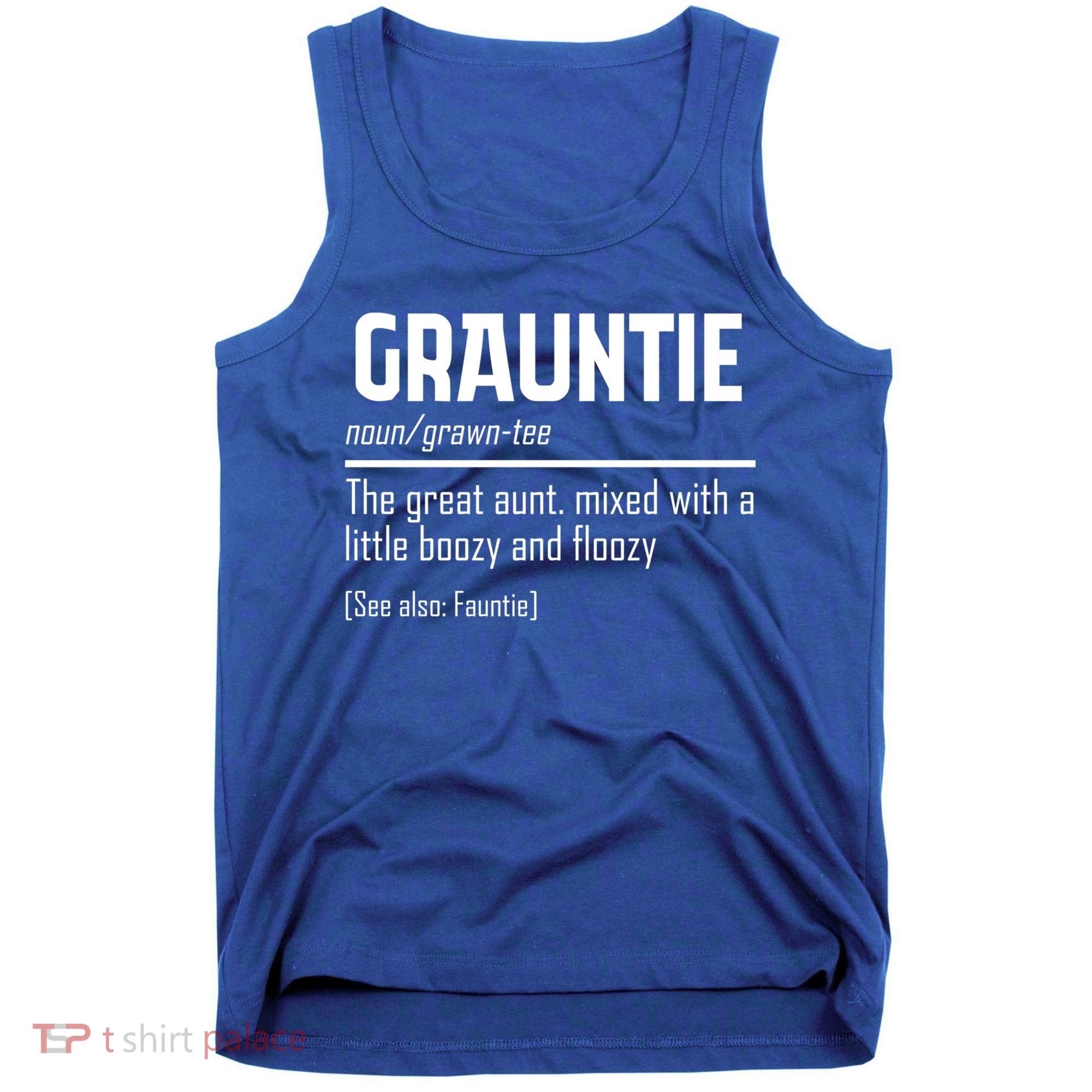 Funny Grauntie Definition Niece Nephew Aunt Auntie Gift Tank Top