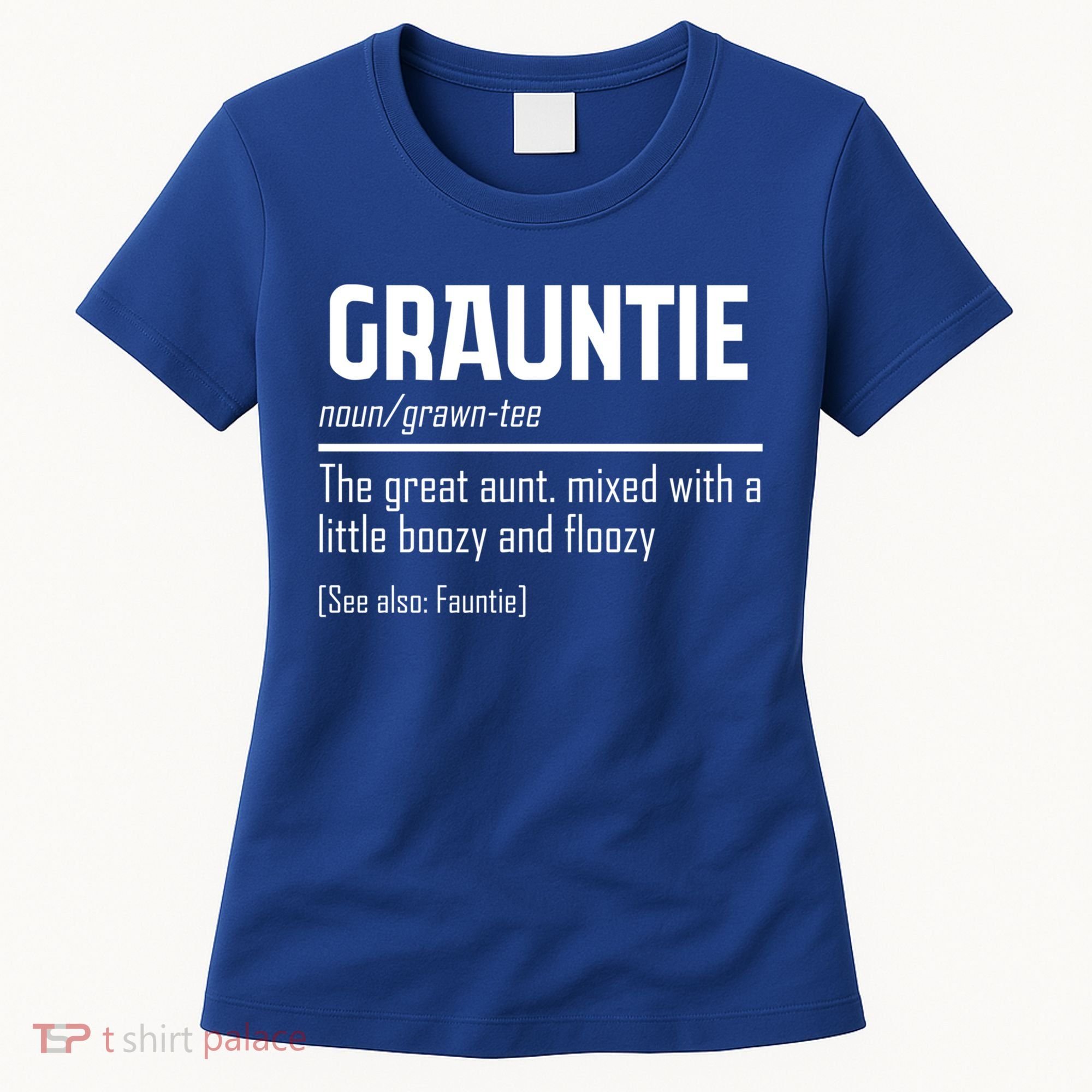 Funny Grauntie Definition Niece Nephew Aunt Auntie Gift Women's T-Shirt