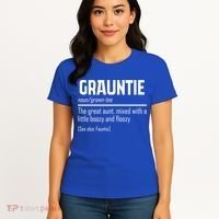 Funny Grauntie Definition Niece Nephew Aunt Auntie Gift Women's T-Shirt thumb 4