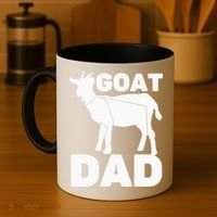 Funny Goat Dad The Goatfather Funny Goat Father Lover Coffee Mug thumb 4