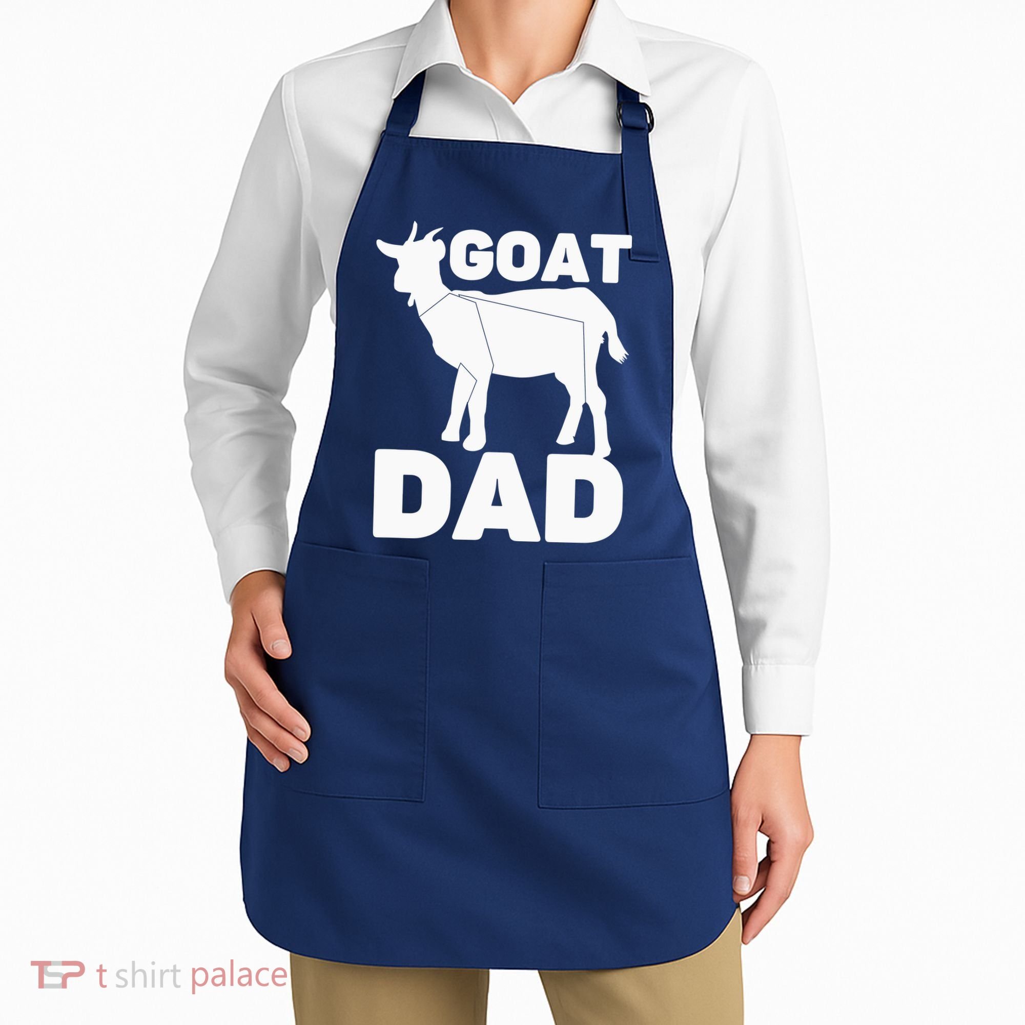 Funny Goat Dad The Goatfather Funny Goat Father Lover Apron