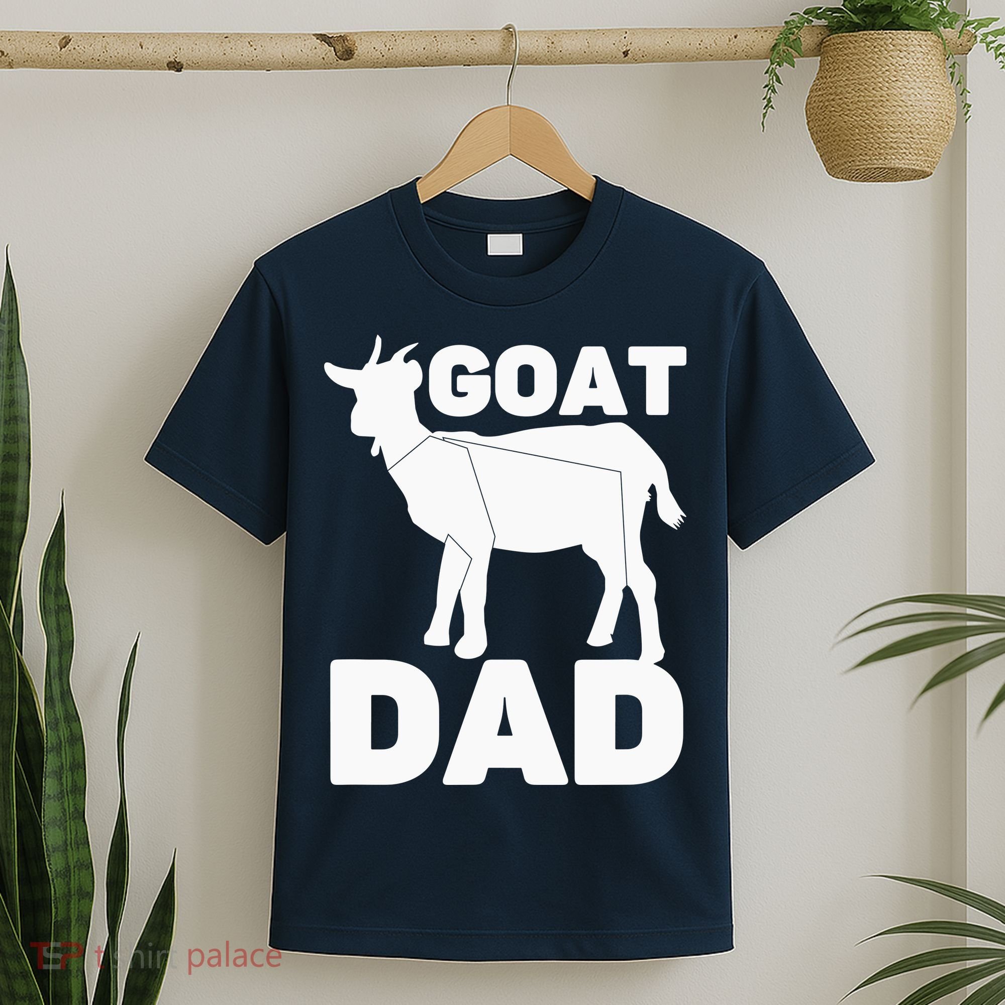 Funny Goat Dad The Goatfather Funny Goat Father Lover T-Shirt