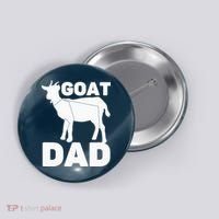 Funny Goat Dad The Goatfather Funny Goat Father Lover Button thumb 0
