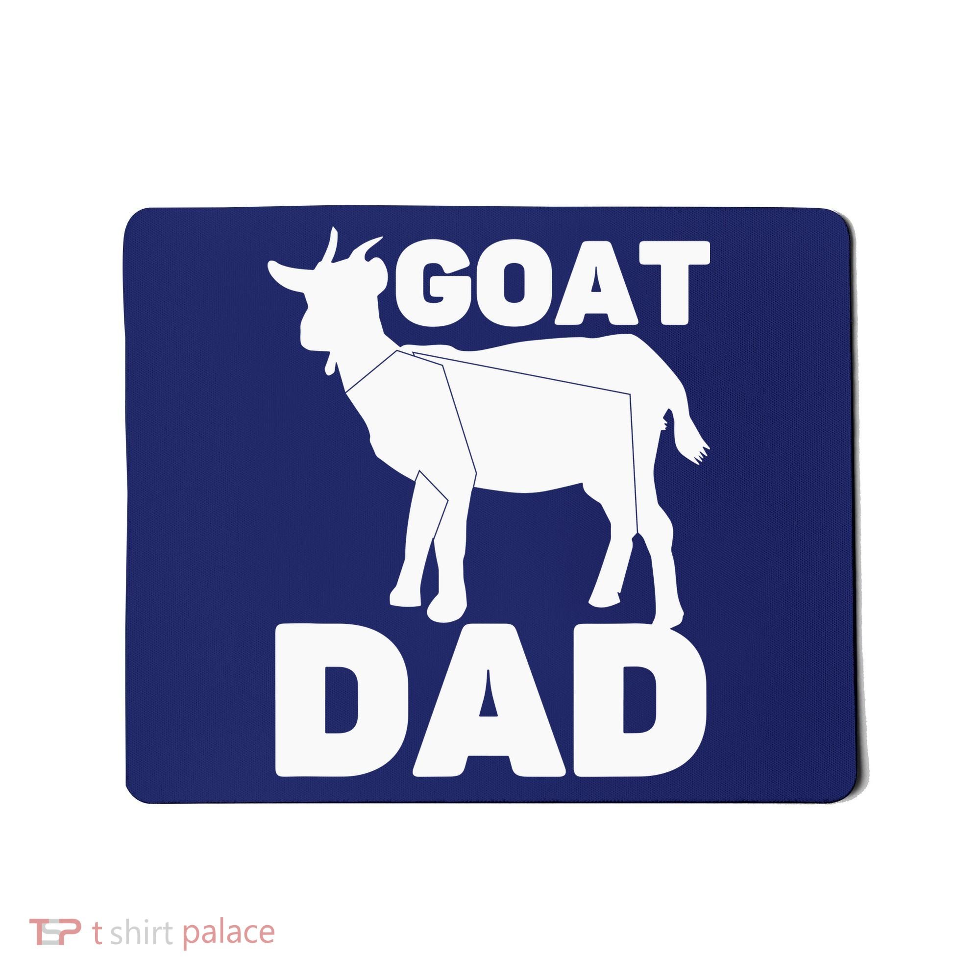 Funny Goat Dad The Goatfather Funny Goat Father Lover Mousepad
