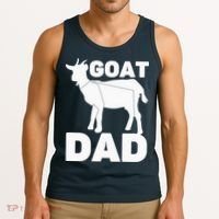 Funny Goat Dad The Goatfather Funny Goat Father Lover Tank Top thumb 3
