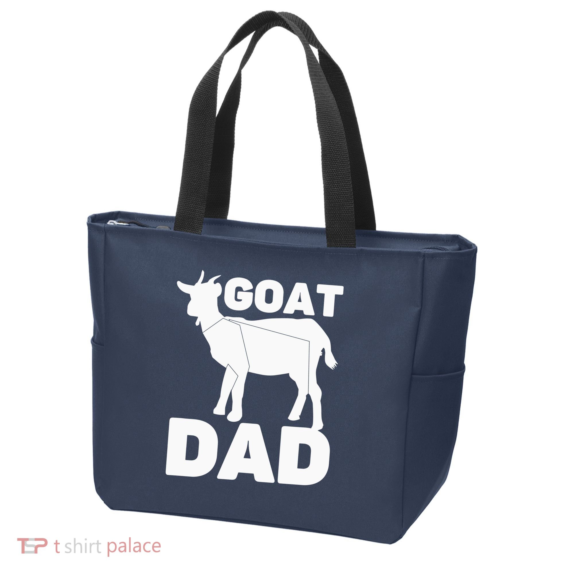 Funny Goat Dad The Goatfather Funny Goat Father Lover Tote Bag
