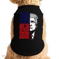 Funny Great Dad Donald Trump FatherS Day Doggie Tank thumb 0