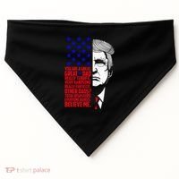 Funny Great Dad Donald Trump FatherS Day USA-Made Doggie Bandana thumb 0