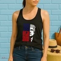 Funny Great Dad Donald Trump FatherS Day Women's Tank Top thumb 2