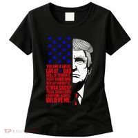 Funny Great Dad Donald Trump FatherS Day Women's T-Shirt thumb 0