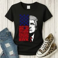 Funny Great Dad Donald Trump FatherS Day Women's T-Shirt thumb 3