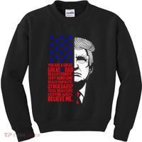 Funny Great Dad Donald Trump FatherS Day Kids Sweatshirt thumb 0