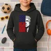 Funny Great Dad Donald Trump FatherS Day Kids Hoodie thumb 2