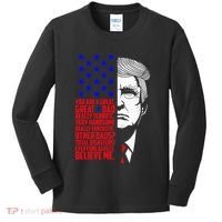 Funny Great Dad Donald Trump FatherS Day Kids Long Sleeve Shirt thumb 0