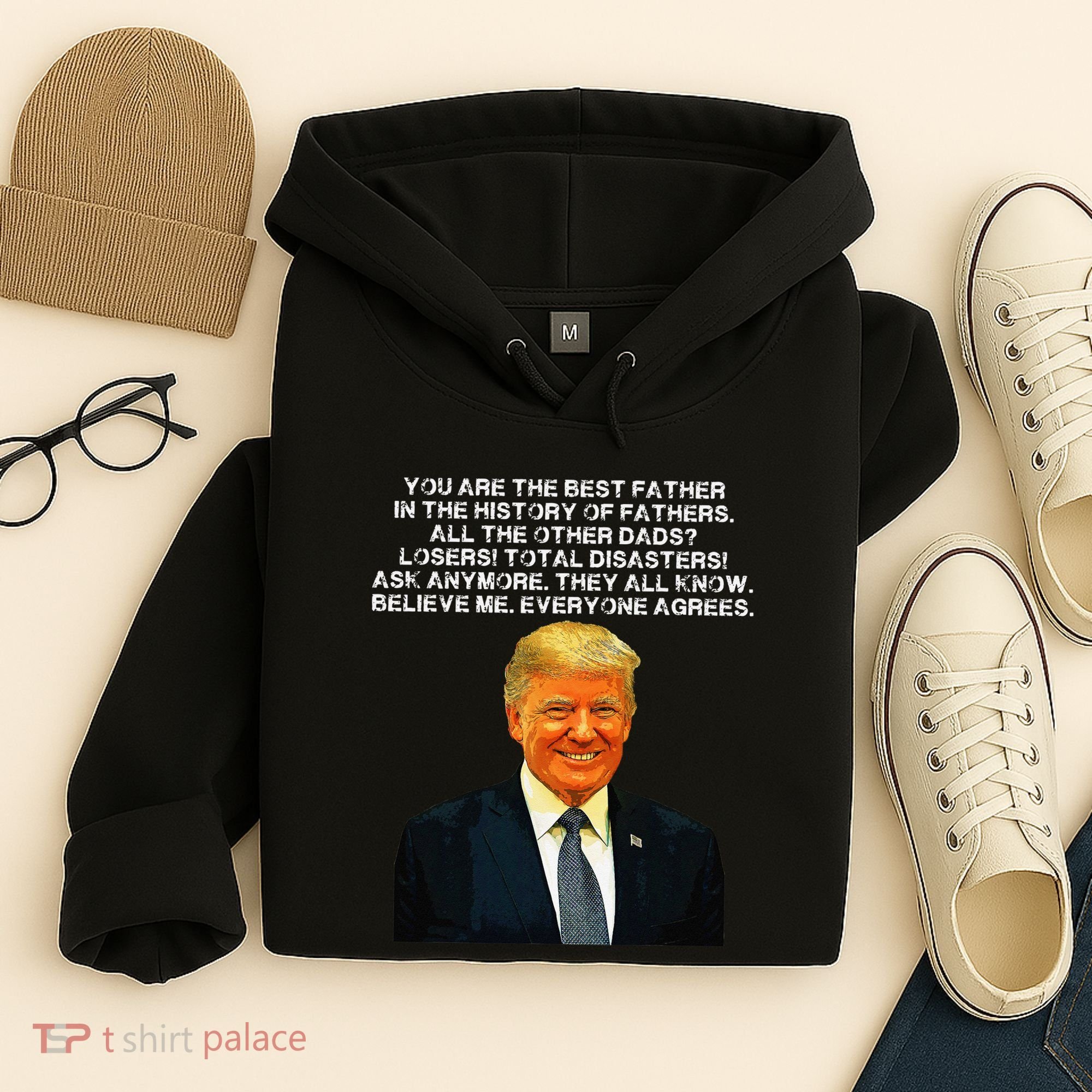 Funny Great Dad Donald Trump Fathers Day Hoodie