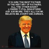 Funny Great Dad Donald Trump Fathers Day Beanie thumb 2