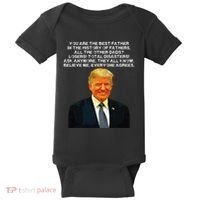 Funny Great Dad Donald Trump Fathers Day Baby Bodysuit thumb 0