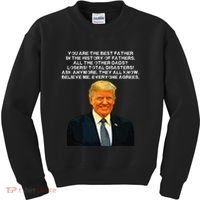 Funny Great Dad Donald Trump Fathers Day Kids Sweatshirt thumb 0