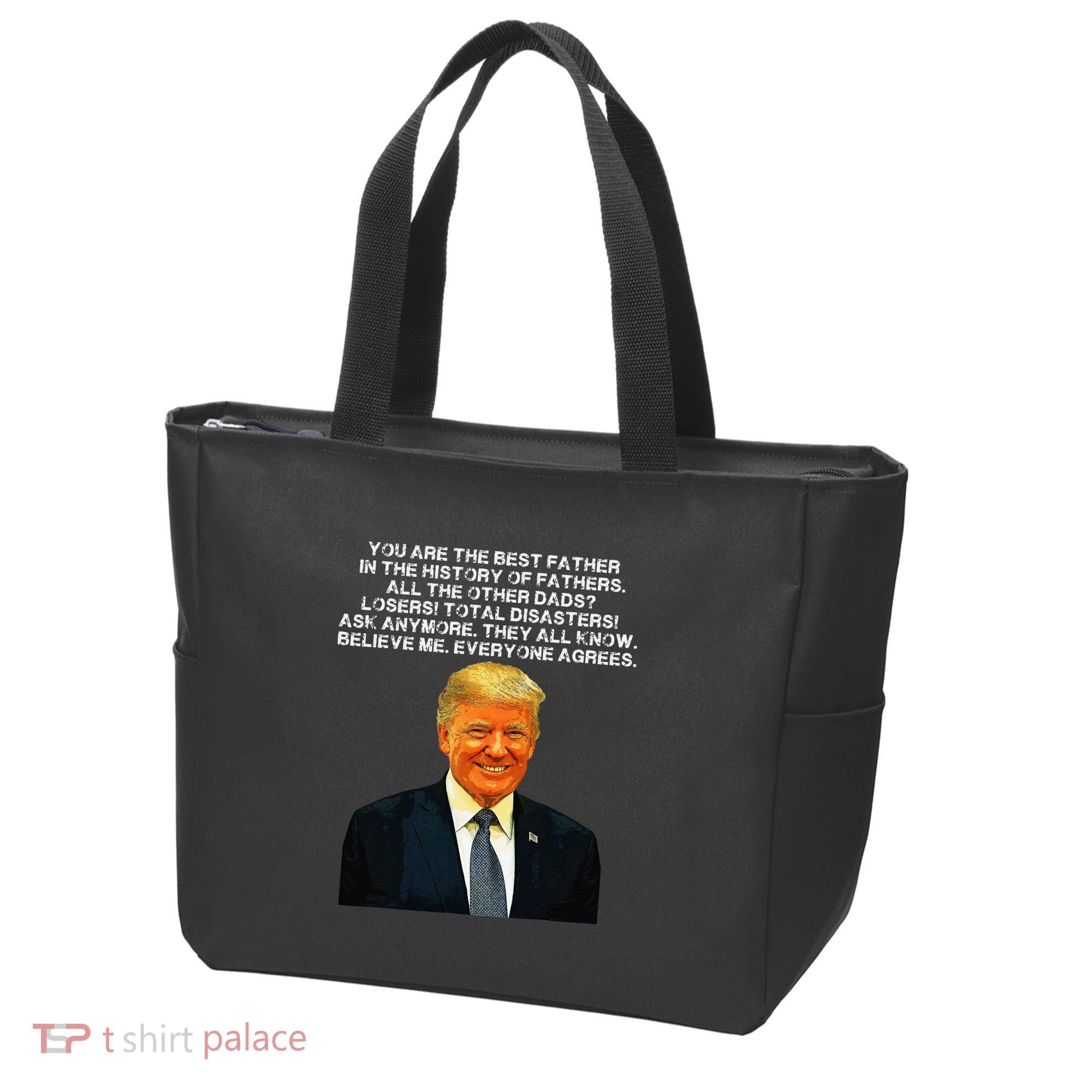 Funny Great Dad Donald Trump Fathers Day Tote Bag